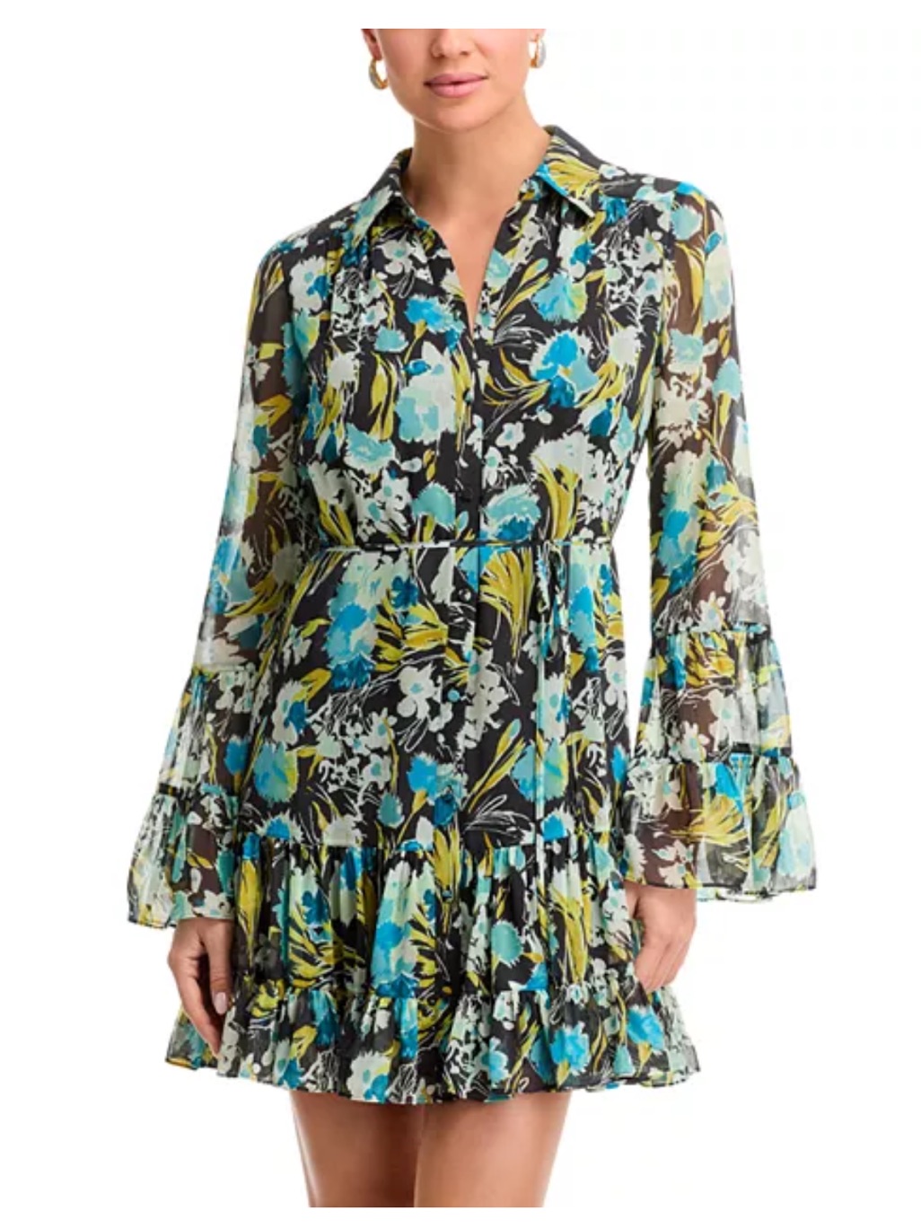 Cinq Sept Tossed Floral Lyra Dress
